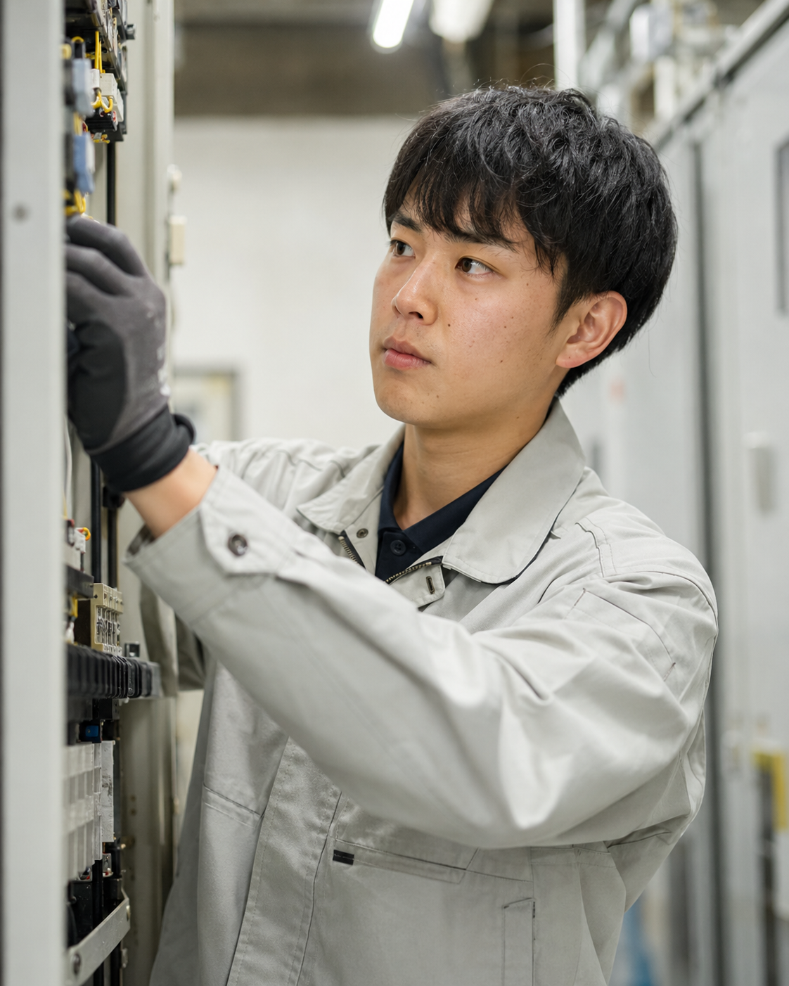 写真：保守課 藤井蓮のポートレート