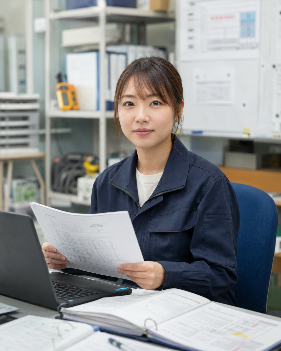 写真：品質管理課 西岡彩のポートレート
