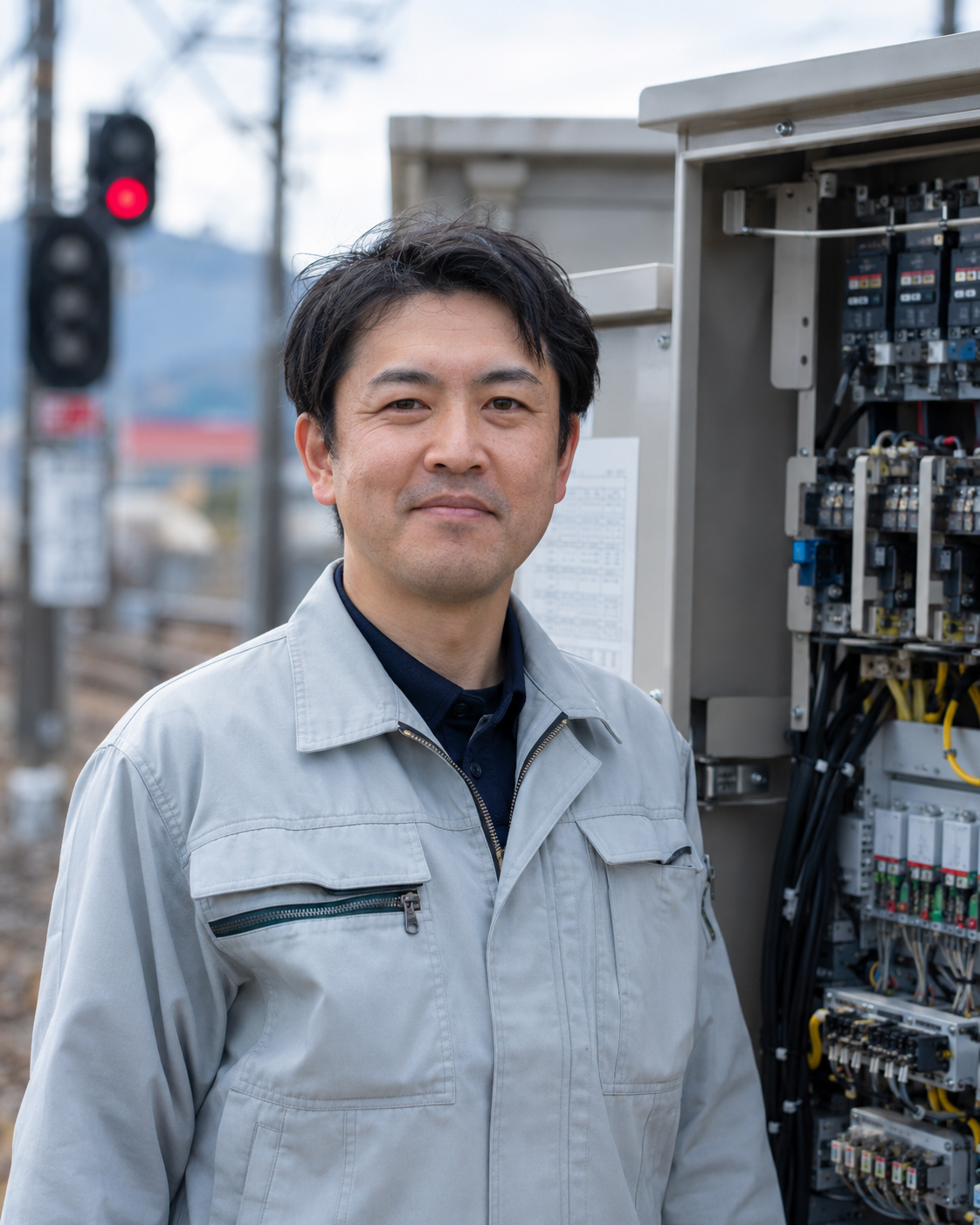 写真：保守課 田村大輔のポートレート